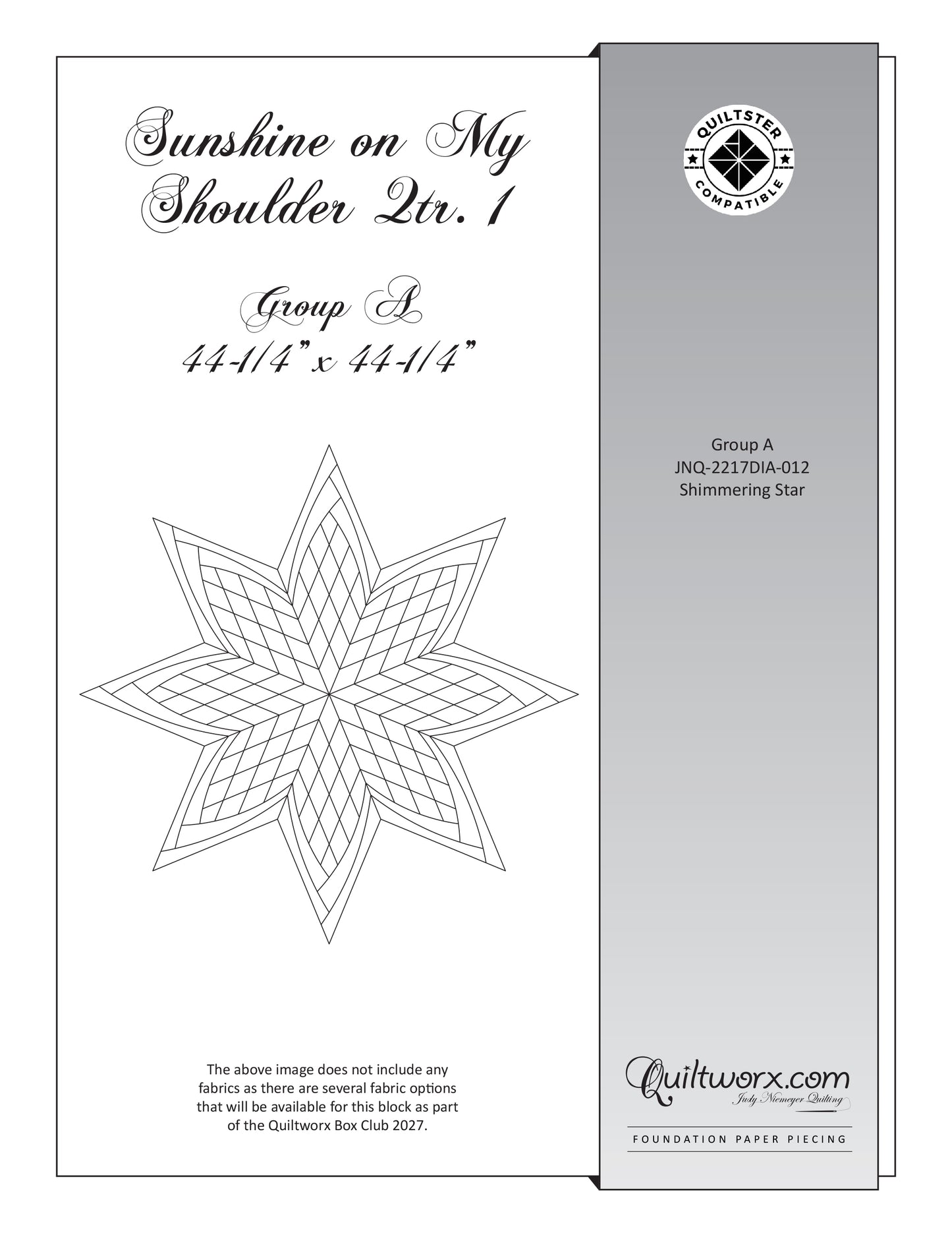 Q1 2027 / Sunshine on My Shoulder Pattern Only
