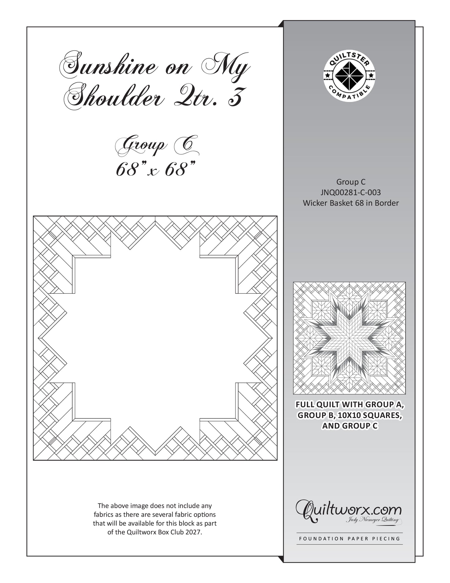 Q3 2027 / Sunshine on My Shoulder Pattern Only
