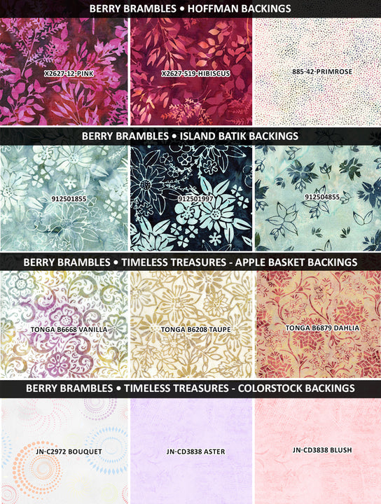 Large Box 2026 / Berry Bramble 68" Backing