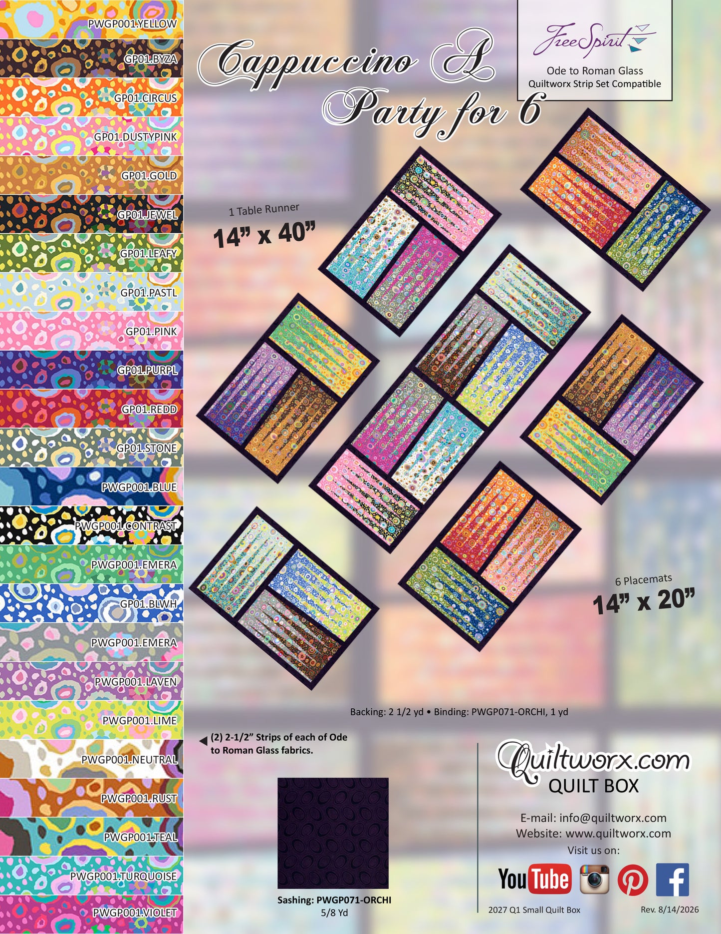 Q1 2027 / Cappuccino A Party For 6 Full Kit and Pattern
