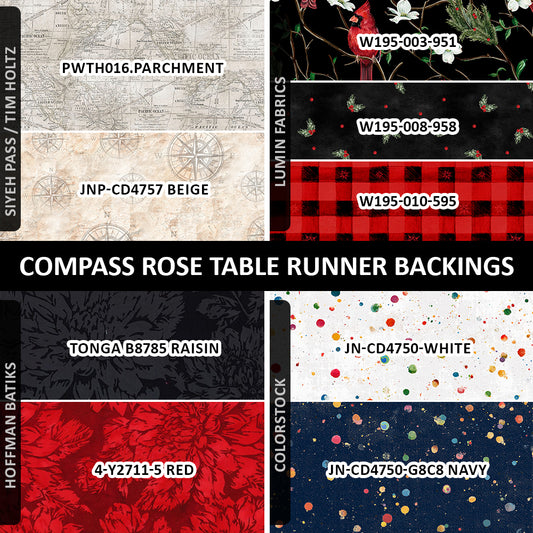 Q4 2027 / Compass Rose Table Runner Backing