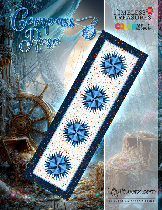 Q4 2027 / Compass Rose Table Runner Pattern Only