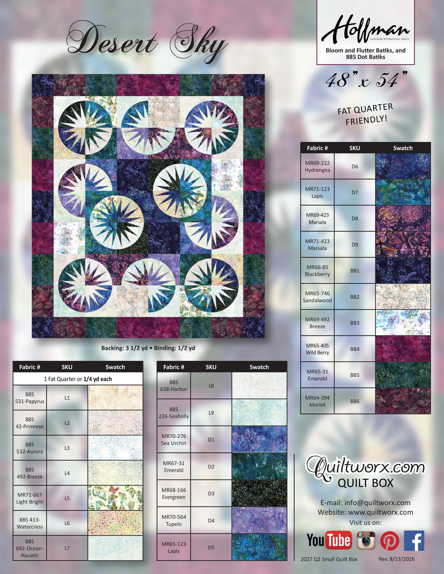 Q2 2027 / Desert Sky Full Kit and Pattern