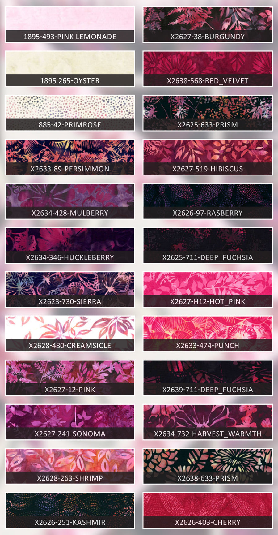 Large Box 2026 Berry Bramble Hoffman Fabric Bundles