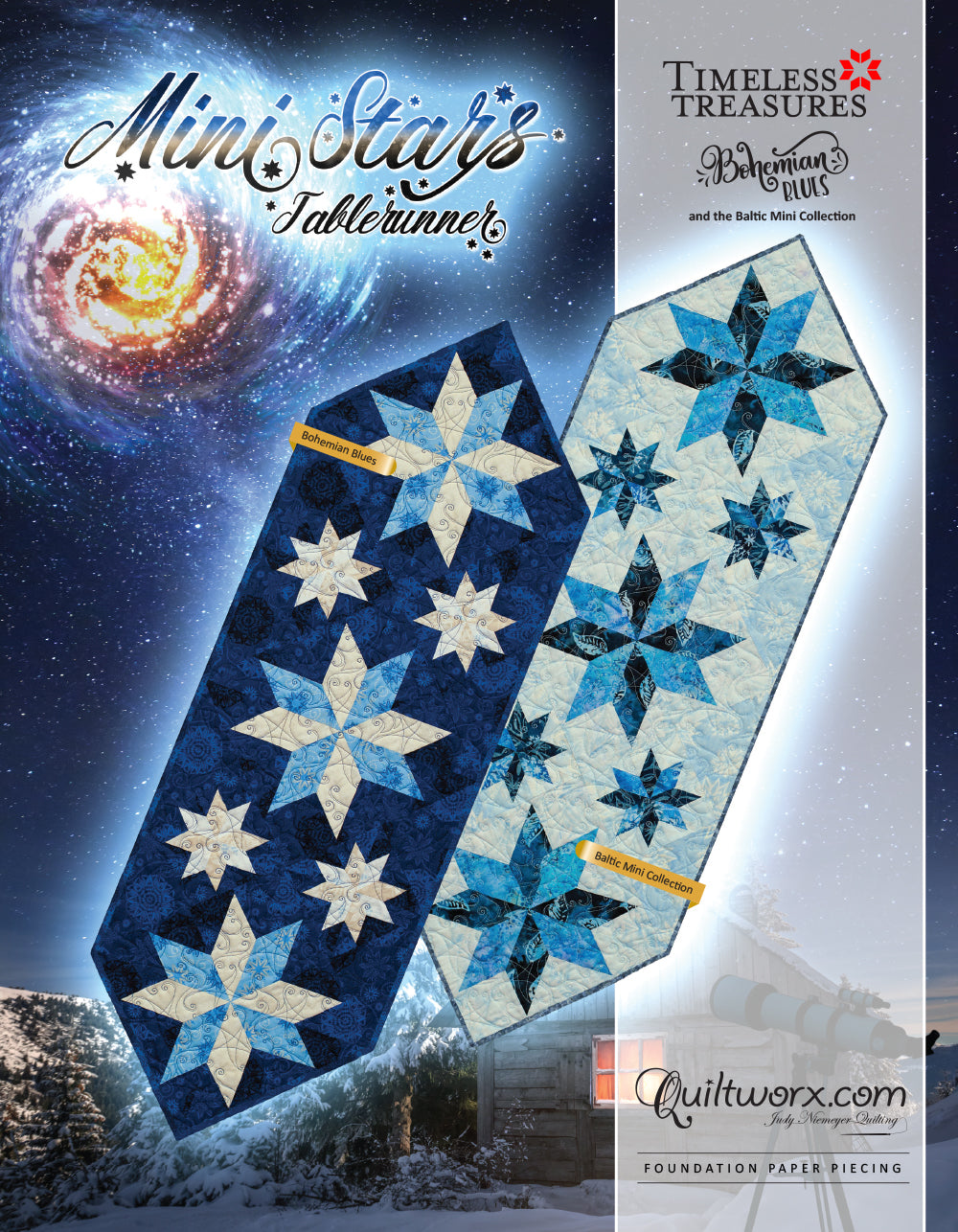 Q4 2025 / Mini Stars Table Runner Fabric Kit and Pattern