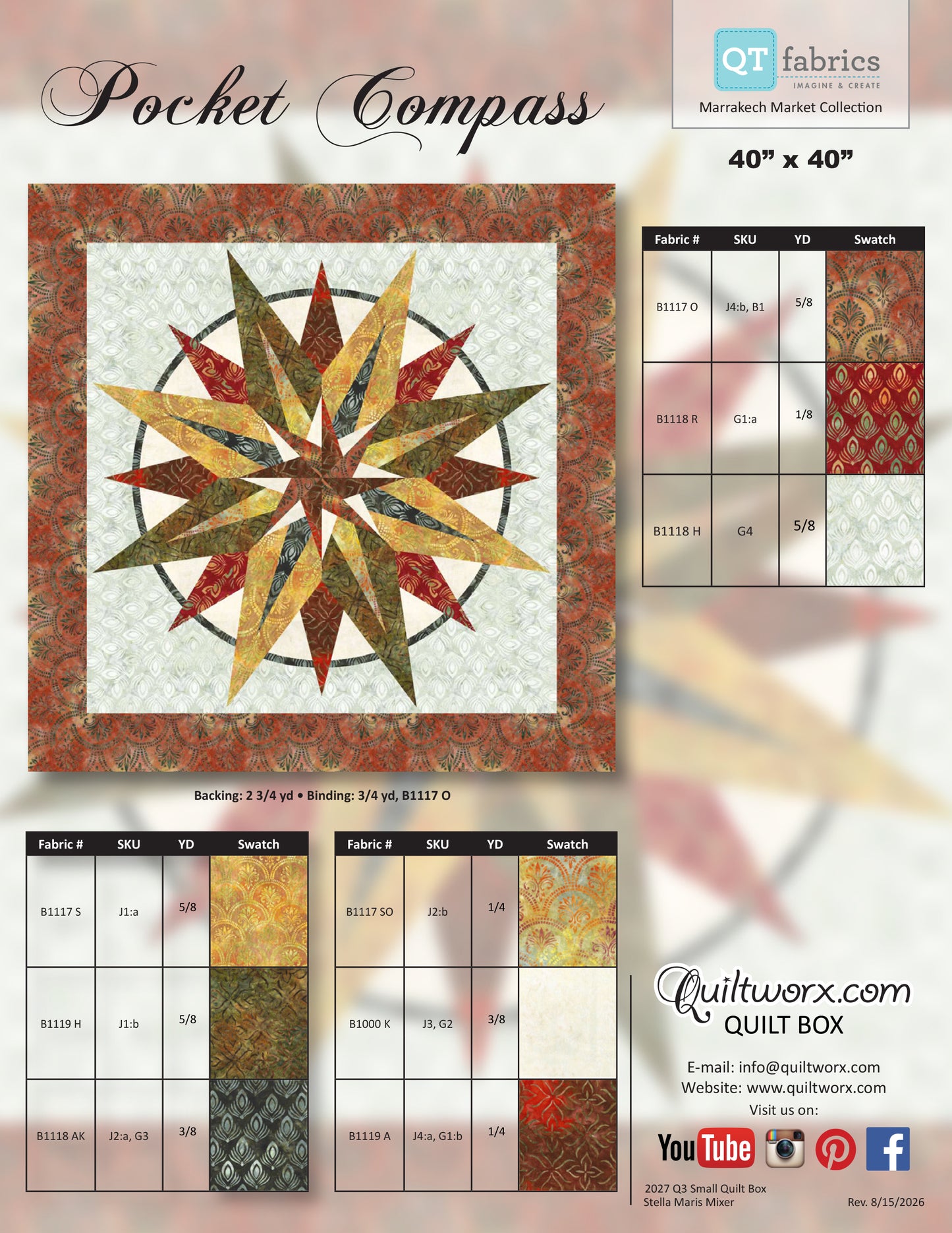 Q3 2027 / Pocket Compass Full Kit and Pattern