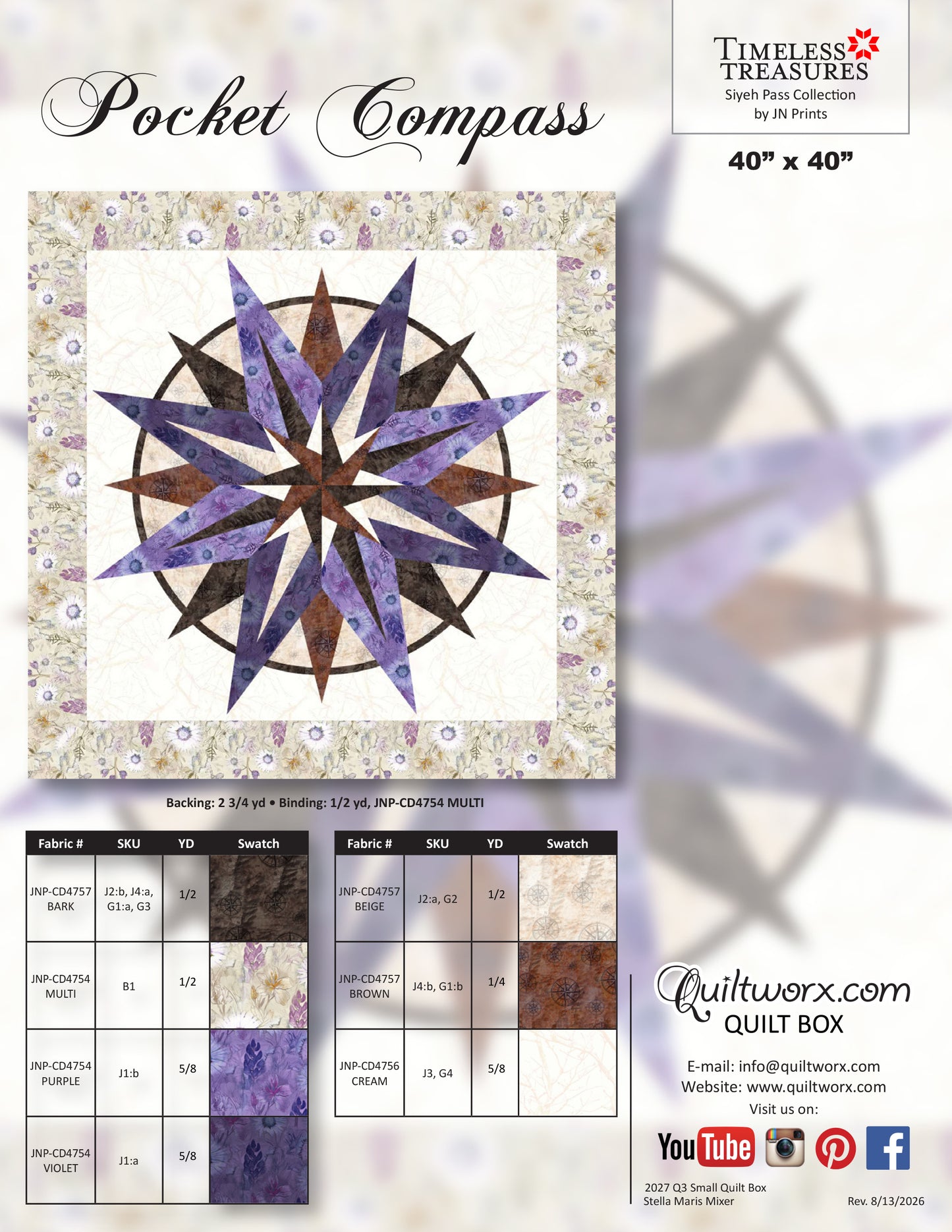 Q3 2027 / Pocket Compass Full Kit and Pattern