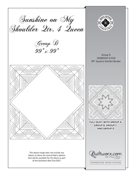 Q4 2027 / Sunshine on My Shoulder Q4 Queen Expansion Fabric and Pattern