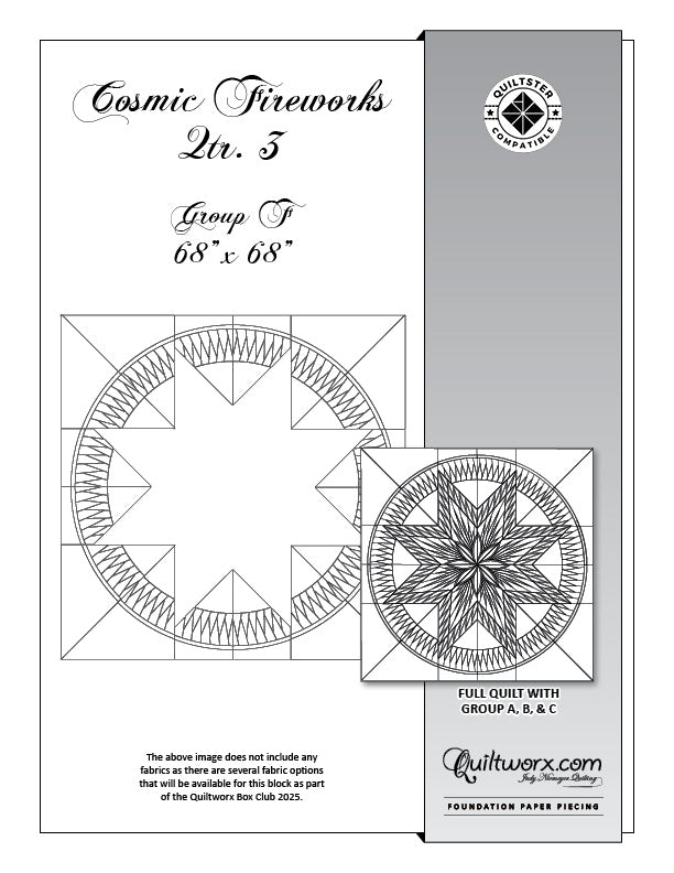 Q3 2025 / Cosmic Fireworks 68" Border Pattern Only