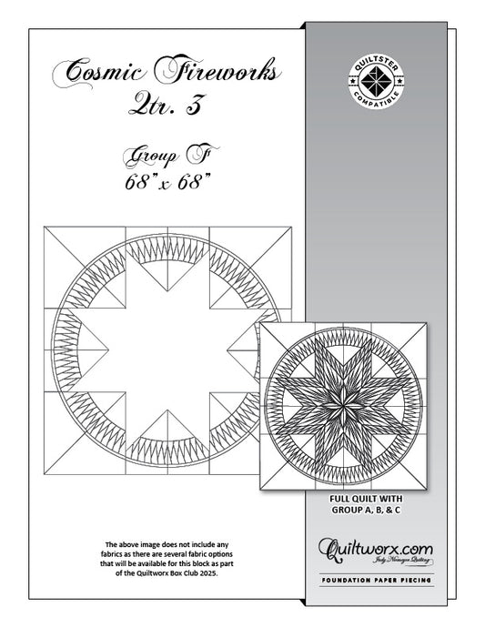 Q3 2025 / Cosmic Fireworks 68" Border Pattern Only