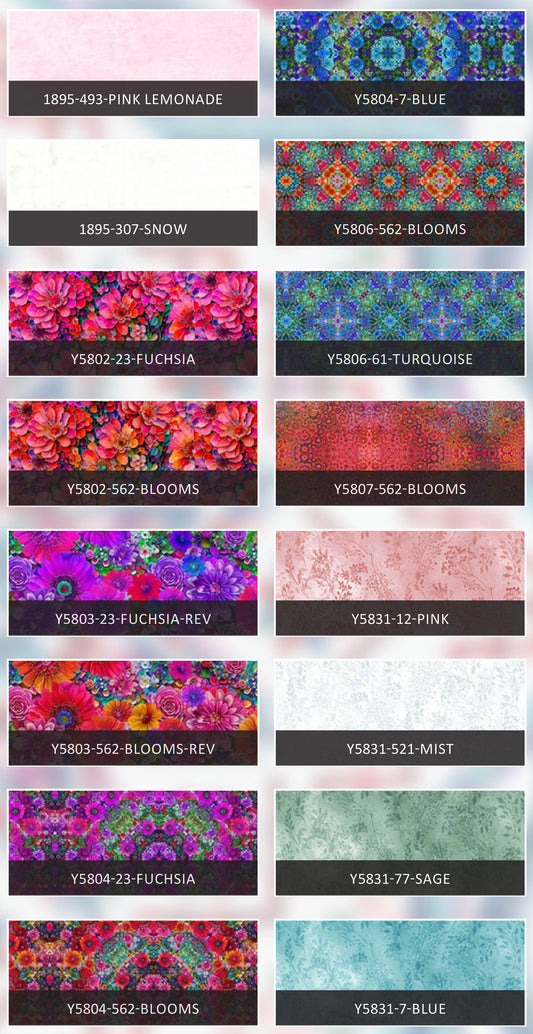 Large Box 2027 Sunshine on My Shoulder Hoffman Bloom Fabric Bundles