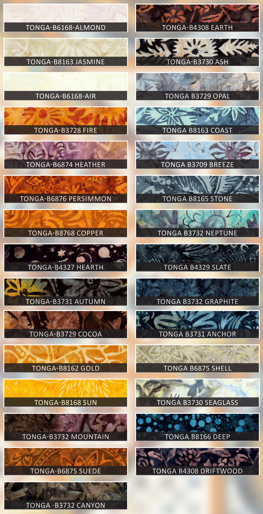 Large Box 2027 Sunshine on My Shoulder Tonga Batiks Fabric Bundles