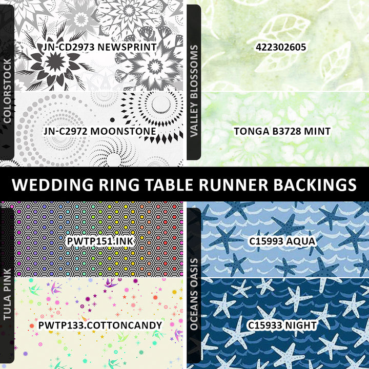 Q1 2026 / Wedding Ring Table Runner Backing