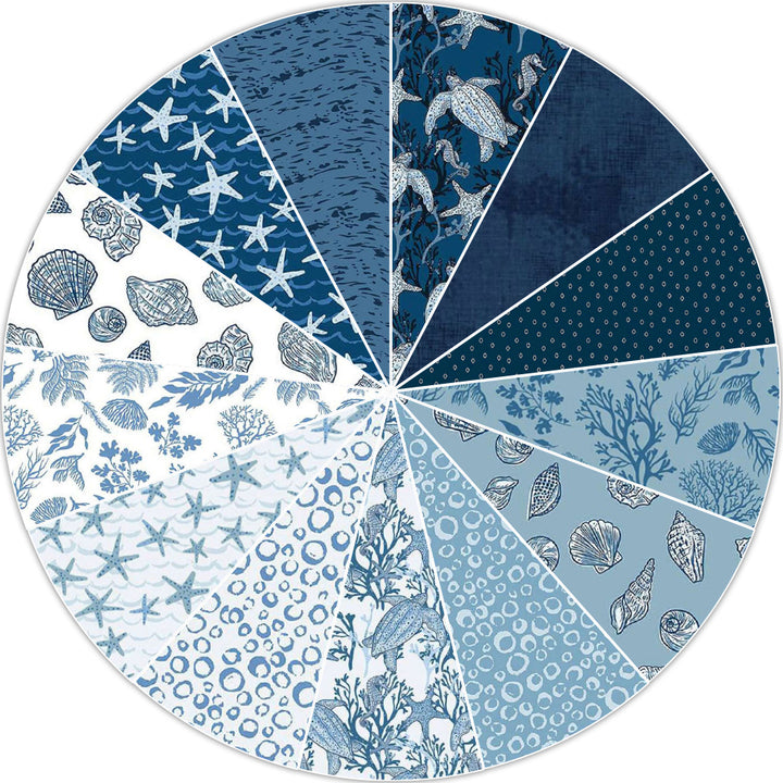 Q1 2026 Wedding Ring Table Runner in Oceans Oasis Fabric Bundles