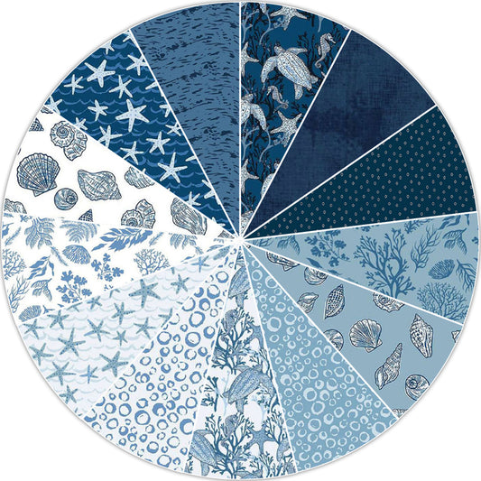 Q1 2026 Wedding Ring Table Runner in Oceans Oasis Fabric Bundles