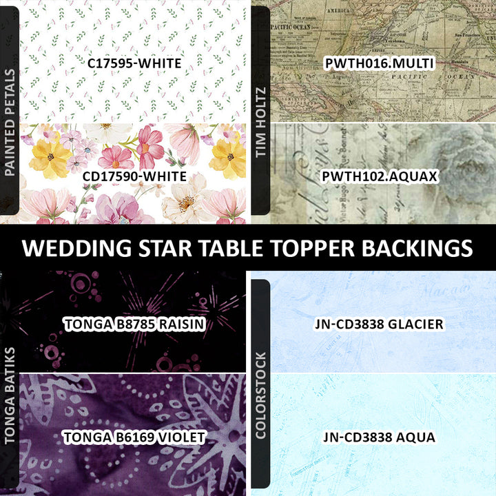 Q2 2026 / Wedding Star Table Topper Backing