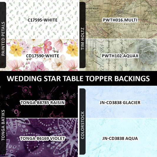 Q2 2026 / Wedding Star Table Topper Backing