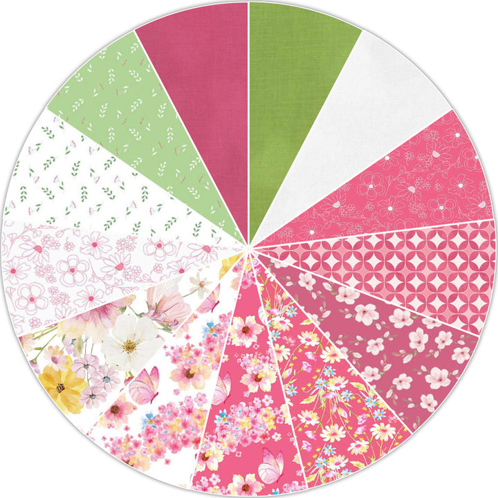 Q2 2026 Wedding Star Table Topper in Painted Petals Fabric Bundles